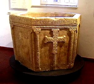 Baptismal stone